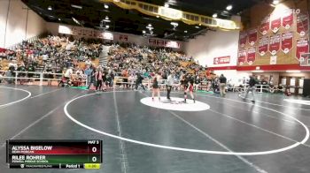 97-105 lbs Semifinal - Rilee Rohrer, Powell Middle School vs Alyssa Bigelow, Dean Morgan