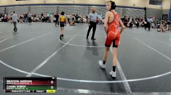 76 lbs Round 1 (4 Team) - Cassin Shiekh, Burnett Trained WC vs Grayson Jakeman, Riverheads MS Wrestling