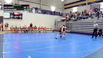 140 lbs Quarterfinals (8 Team) - Brooklyn Young, LaFayette vs Zoey Barrett, Jordan