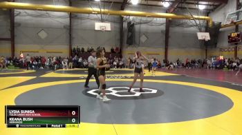 110 lbs Quarterfinal - Keana Bush, Hernando vs Lydia Suniga, Tulsa Union High School