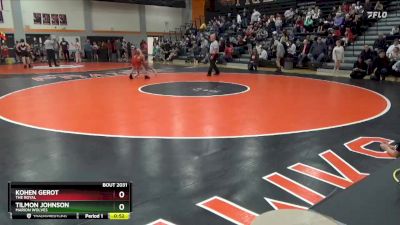 N-4 lbs Cons. Round 1 - Tilmon Johnson, Marion Wolves vs Kohen Gerot, The Royal