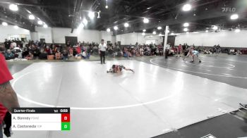 54 lbs Quarterfinal - Azerijah Bonney, Pomona Elite vs Armani Castaneda, Top Rank