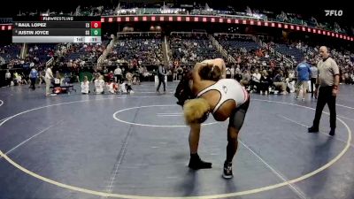 1A 175 lbs Cons. Round 1 - Raul Lopez, East Wilkes High School vs Justin Joyce, South Stokes High School