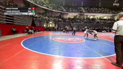 144-4A 5th Place Match - Jaden McKelvin, Ware County vs Meco Favors, St Pius X School