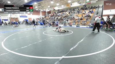 106 lbs 5th Place Match - Roman Fonseca, Gilroy vs Cadence Harrell, Mayfair