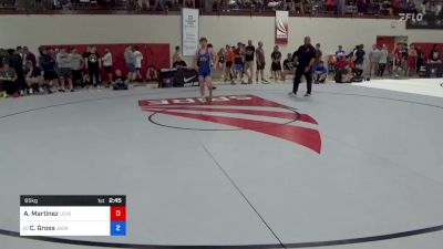 65 kg Round Of 64 - Art Martinez, Level Up Wrestling Center vs Caleb Gross, Jackrabbit Wrestling Club