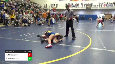 130 lbs Round Of 16 - Maizy Mikeska, Derry vs Ava Williams, Canon-McMillan