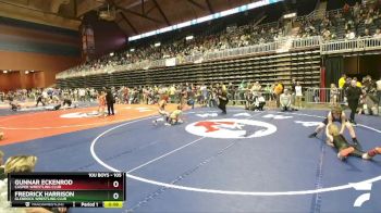 105 lbs Quarterfinal - Fredrick Harrison, Glenrock Wrestling Club vs Gunnar Eckenrod, Casper Wrestling Club