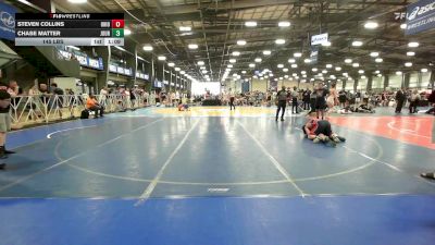 145 lbs Rr Rnd 2 - Steven Collins, Ohio Titan Grey vs Chase Matter, Journeymen Wrestling Red
