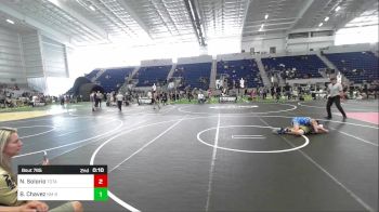 95 lbs 2nd Place - Nathaniel Solorio, Total Kaos WC vs Brandon Chavez, NM Bad Boyz