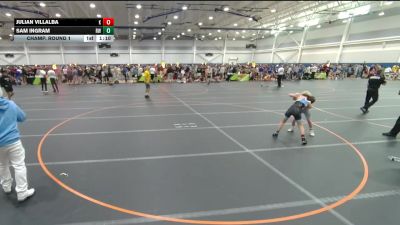 90 lbs Champ. Round 1 - Julian Villalba, Kongkrete vs Sam Ingram, Roundtree Wrestling