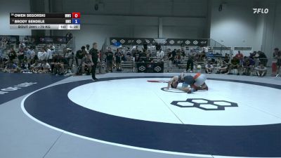 79 kg Cons. Rd Of 32 - Owen Segorski, Michigan Wrestling Club vs Brody Sendele, Hononegah Wrestling Club