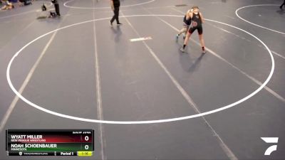 117 lbs Semifinal - Wyatt Miller, New Prague Wrestling vs Noah Schoenbauer, Minnesota