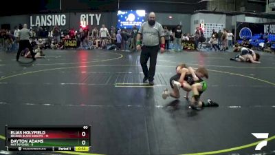 60 lbs Round 3 (4 Team) - Elias Holyfield, Belding Black Knights vs Dayton Adams, Mat Psychos