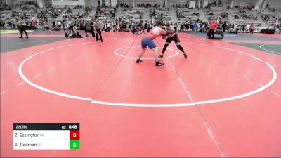 220 lbs Consi Of 8 #1 - Zion Essington, PA vs Sean Tiedman, SC