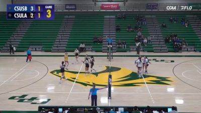 Replay: CCAA Volleyball Tournament - Game 2 - 2024 CSUSB vs Cal State LA | Nov 21 @ 5 PM