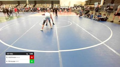 147-H lbs Round Of 16 - Brady Hohlman, East Meadow Jets vs Kingston Strouse, Northport