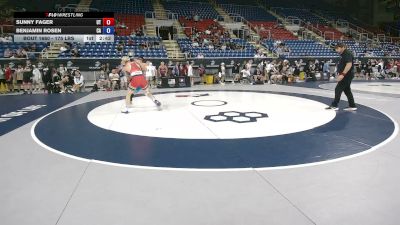175 lbs Cons. Sub-rd Of 64 - Sunny Fager, Utah vs Benjamin Rosen, California