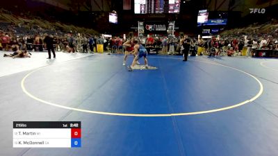 215 lbs Cons 16 #2 - Tyson Martin, WI vs Khale McDonnell, CA