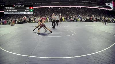 D3-138 lbs Cons. Round 2 - Caden Varela, Whitehall vs Ty Thomas, Hart HS