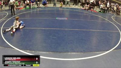 47 lbs 5th Place Match - Joseph Timothy, Fruita Wildcat Wrestling Club vs Lennon Nielsen, Team Prestige WC