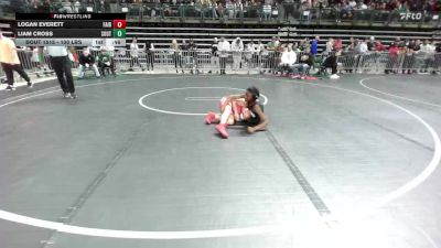 100 lbs Round Of 32 - Logan Everett, Fair Lawn vs Liam Cross, South Plainfield