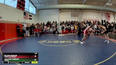 120 lbs Cons. Round 1 - Holton Harvey, Meeker vs Elijah Roque, Pueblo Centennial