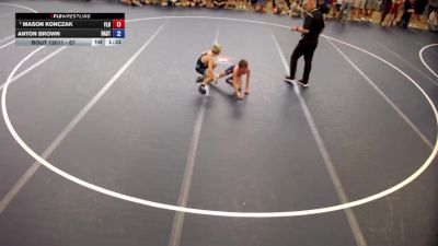 67 lbs Champ. Round 1 - Mason Konczak, Forest Lake Rangers vs Anton Brown, Hastings