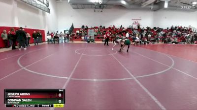 144 lbs Cons. Round 2 - Donivan Saleh, Bear Creek vs Joseph Arons, Castle View