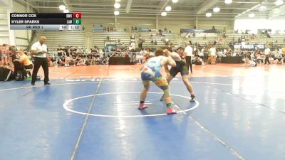 182 lbs Rr Rnd 1 - Connor Cox, Doughboy Black - HSB vs Kyler Sparks, LAW Red - HSB