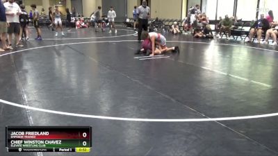 100 lbs Cons. Round 3 - Jacob Friedland, Emperor Trained vs Chief Winston Chavez, Elevate Wrestling Club