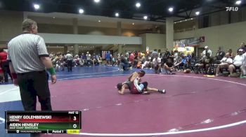 100 lbs Semifinal - Aiden Hensley, Gulf Coast Wrestling vs Henry Golembiewski, Fenton