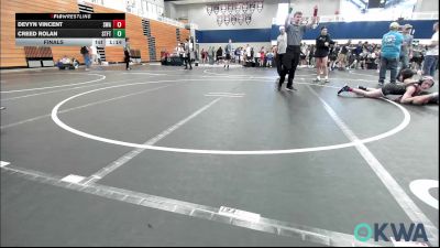 90 lbs Final - Devyn Vincent, Shelton Wrestling Academy vs Creed Rolan, Standfast