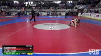 6A 106 lbs Semifinal - Wesley Miller, McAdory High School vs Jacob Doshier, Hartselle