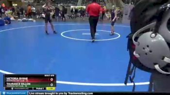 100 lbs Quarterfinal - Taurance Dillon, Oakridge Mat Club vs Victoria Byrne, Deschutes Mat Club