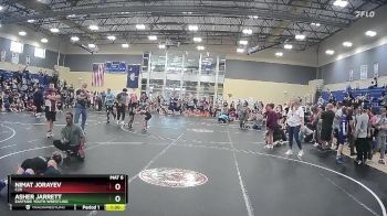 90 lbs Round 2 - Asher Jarrett, Eastside Youth Wrestling vs Nimat Jorayev, C2X