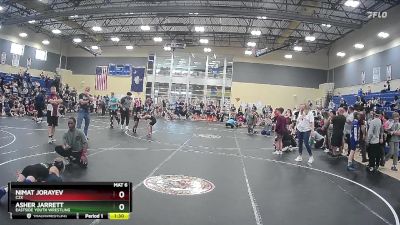 90 lbs Round 2 - Asher Jarrett, Eastside Youth Wrestling vs Nimat Jorayev, C2X