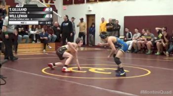 120lbs Match Tristen Gilliland (Clovis High School) vs. Will Lewan (Montini Catholic High)