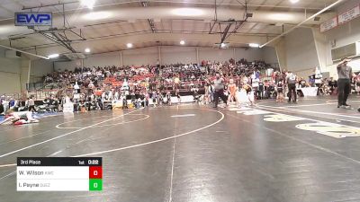 70 lbs 3rd Place - Wes Wilson, Keystone Wrestling Club vs Ike Payne, Quezada Wrestling Academy