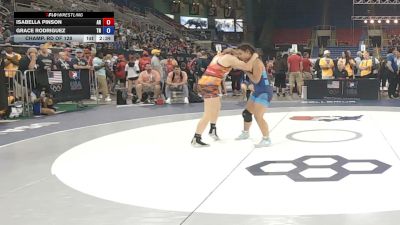 140 lbs Champ. Rd Of 128 - Isabella Pinson, Arkansas vs Grace Rodriguez, Tennessee