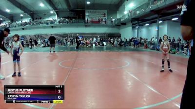 58-61 lbs Round 3 - Justus Plotner, Lamar Tiger Wrestling vs Zaydin Taylor, Missouri