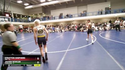 105 lbs Round 3 (4 Team) - Stratton Shepherd, JWC vs Jaxten Bowler, Champions