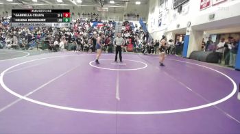 Girls 155 lbs 3rd Place Match - Helena Rodriguez, Lincoln Girls vs Gabriella Celaya, Saint Francis Girls