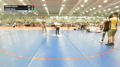 182 lbs Rr Rnd 3 - Karcen Aguiar, Falcons Wrestling Club - HSB vs Logan Vella, Liberty High School - HSB