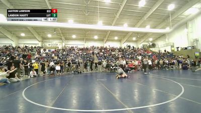 138B lbs Cons. Rd Of 16 - Landon Hasty, Layton vs Jaxton Lawson, Mountain View