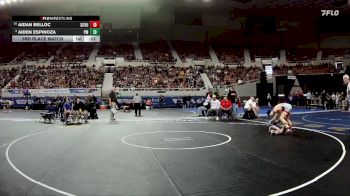 113-D4 3rd Place Match - Aidan Belloc, Santa Cruz Valley Union High School vs Aiden Espinoza, Pima High School
