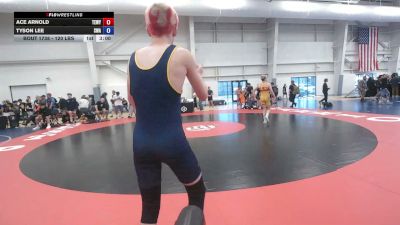 120 lbs Cons. Sub-quarters - Ace Arnold, Team Wyoming vs Tyson Lee, Sanderson Wrestling Academy