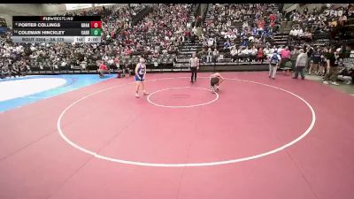 3A 175 lbs Cons. Round 1 - Coleman Hinckley, Carbon vs Porter Collings, Grantsville