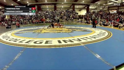 132 lbs Quarterfinal - Jonathan Castillo, Clark vs Demetrius Ruiz, Elko