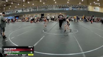 56 lbs Round 3 - Trenton Maloney, Kardiac Kidz vs Logan Kohler, Rough House